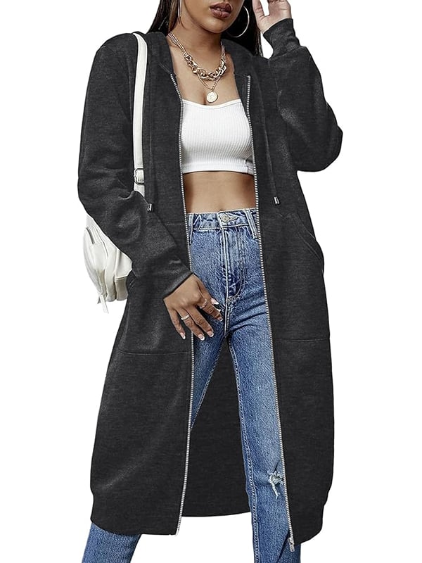 ⏳Time-limited Special⏰Women Casual Zip up Fleece Hoodies