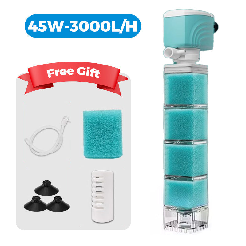 ⏰50% off Final Day⏰ Automatic Aquarium Filter System – Multi-Stage, Ultra-Quiet, Plug & Play 🐠