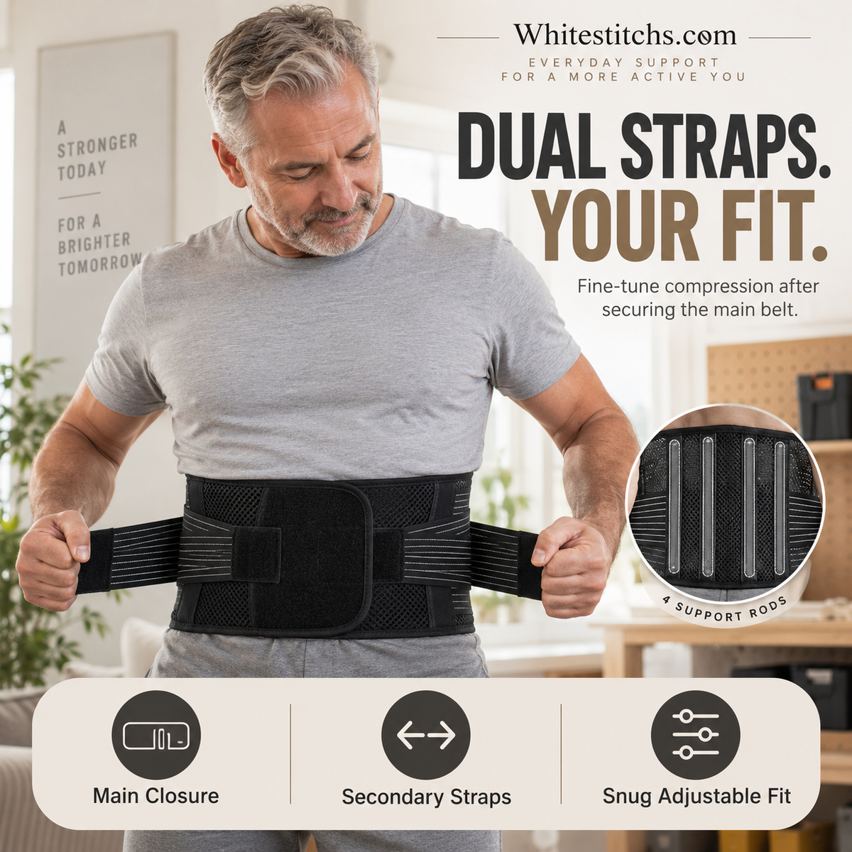 📢📢50% OFF !! ⏰Breathable Posture Corrector - Back Pain Relief & Tummy Control