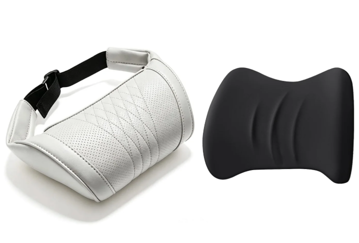 🚗💤 Relieve Driving Fatigue! Universal Memory Foam Car Headrest Neck Pillow, Ergonomic Support Auto Neck Cushion for Long Road Trips
