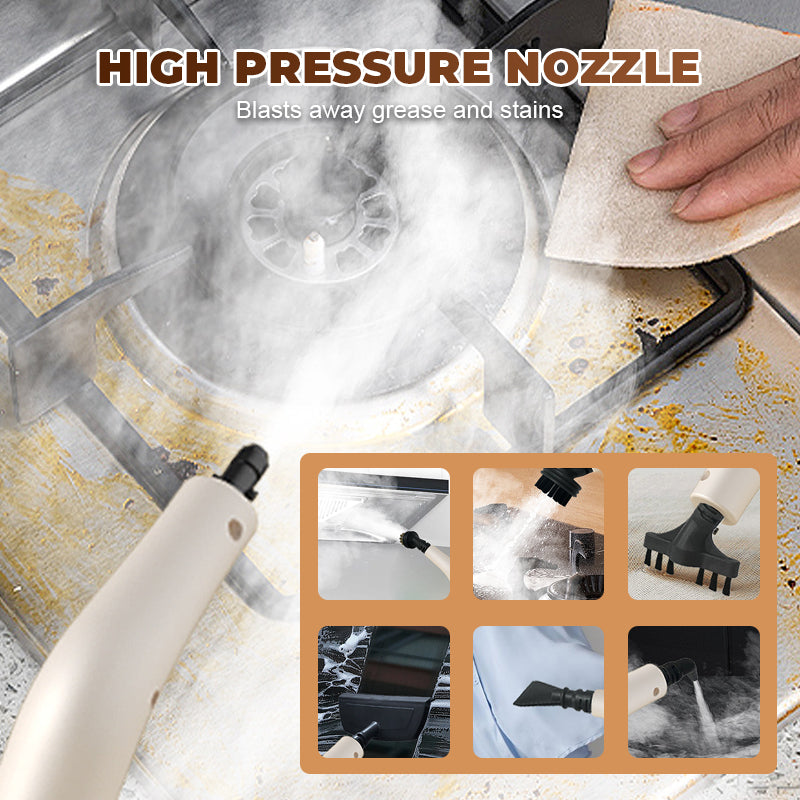 ✅ Limited-Time Offer -- 50% OFF ⏳  Portable High-Temperature Steam Cleaner Kit