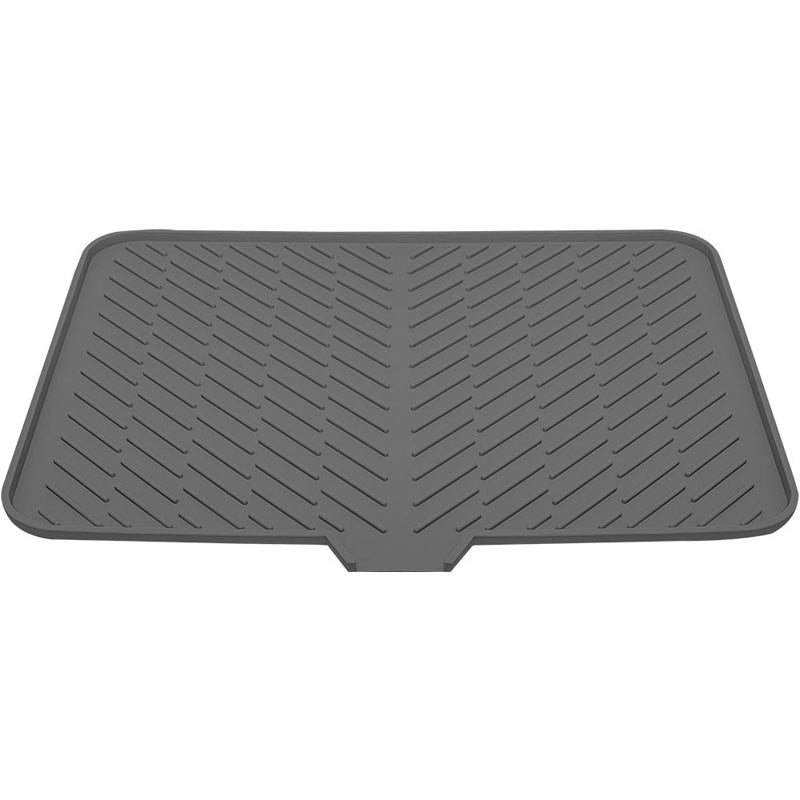 Large Size Silicone Drying Mat with Drain Lip