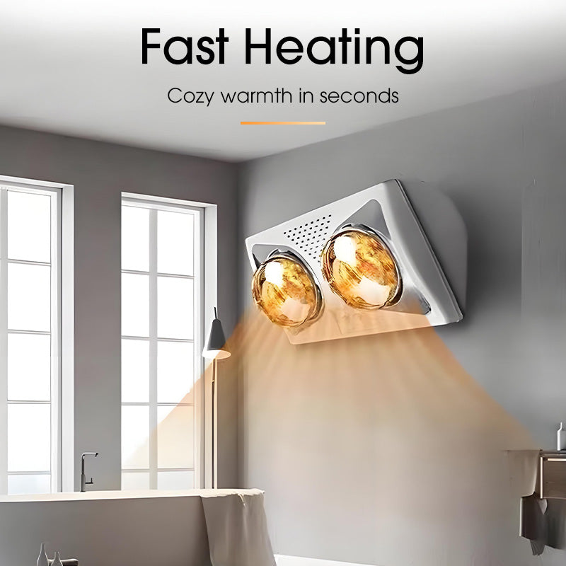 Wall-Mounted Heat Bulb for Bathroom