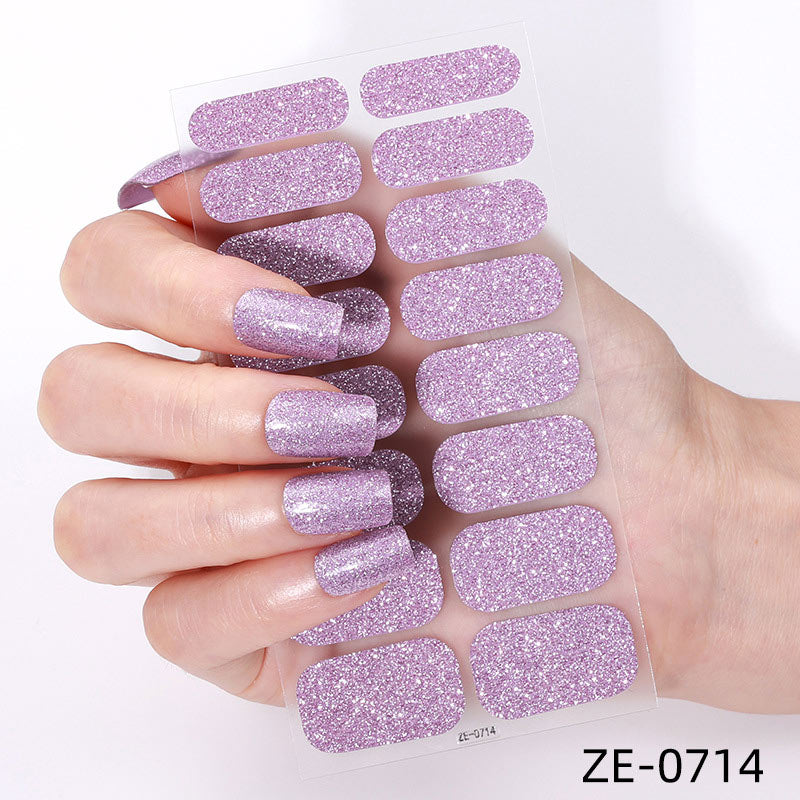 💥Surprise Sale: 50% Off💅 Waterproof self-adhesive glitter nail stickers(3pcs)