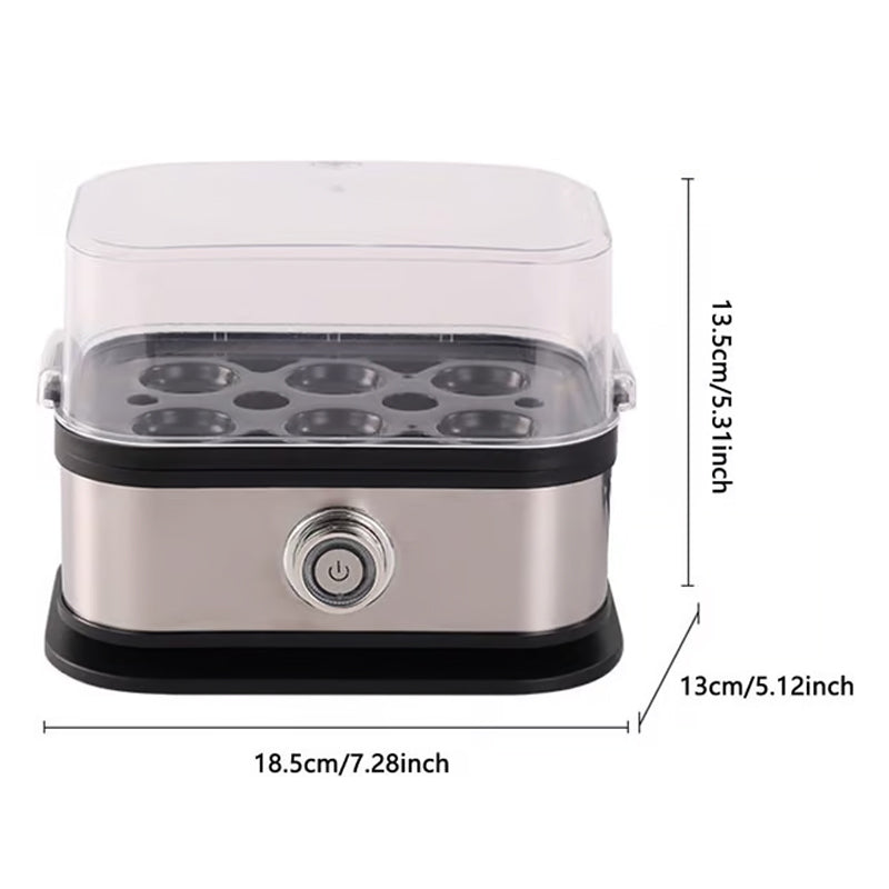 ⏳Time-Limited Special ⏰🍳 Multifunctional Egg Steamer with Clear Lid – Boil, Poach or Omelet✨