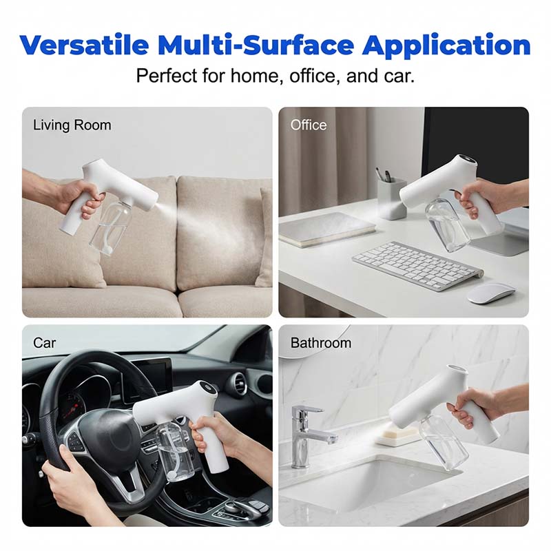 🦠🚫Cordless Nano Atomizer – Touchless Disinfecting & Blue Light 🧴💙
