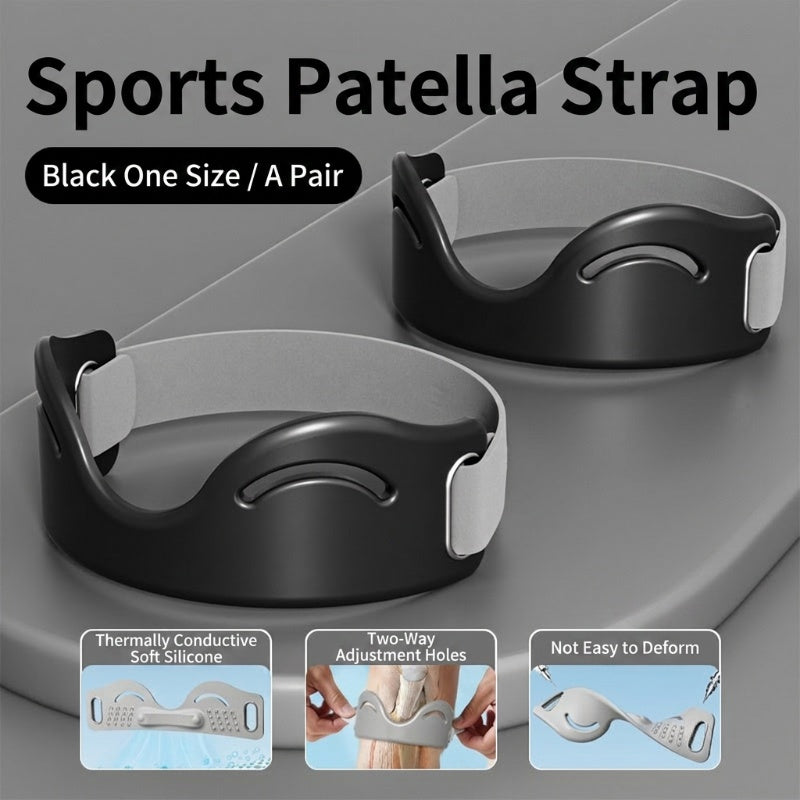🦵 Patella Brace – Silicone, Shock-Absorbing, Breathable, Dual-Buckle 🏃