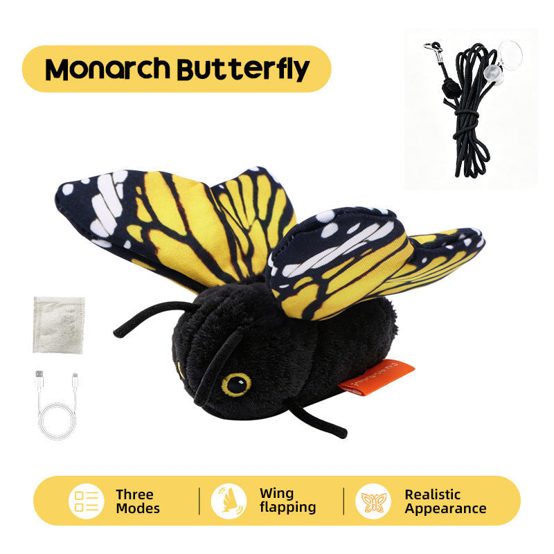 ๐ฆ๐ฑ Smart Sensing Flapping Butterfly Toy โ 49% OFF! Motion-activated, realistic flight, interactive fun โ keeps your cat engaged for hours. ๐ฅโจ
