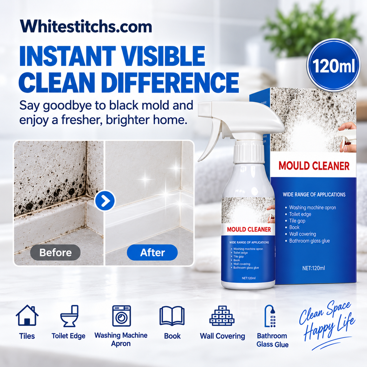 📢📢50% OFF !! ⏰Multi-Purpose Mold & Mildew Remover Spray