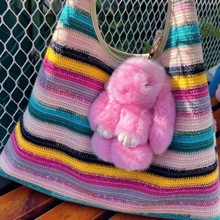 🏆LIMITED TIME SPECIAL SALE 50% OFF🐰Handmade Soft Bunny PomPom Charms