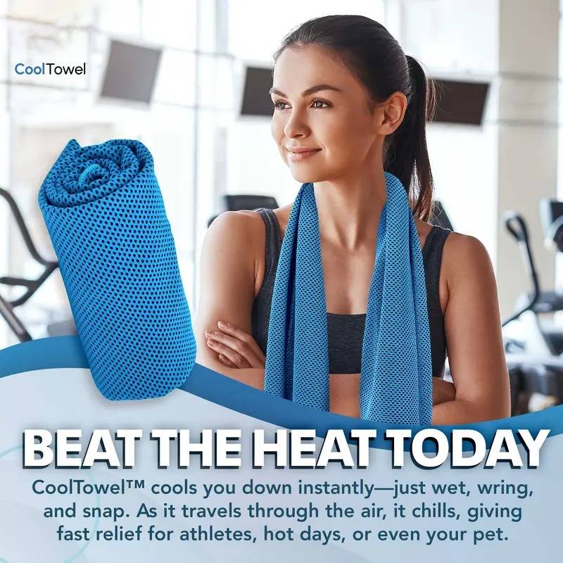 🔥❄️ Stay Cool Anywhere with This Instant Cooling Towel! ❄️🔥⏰Buy 1 Get 1 Free🔥Absorbent Quick-Drying Gym Cooling Towels