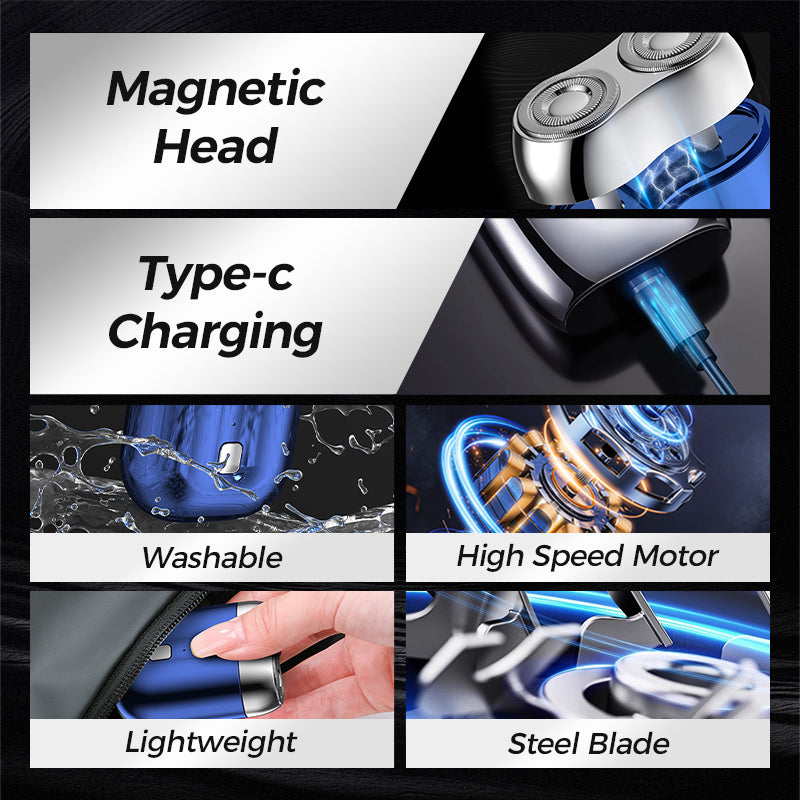 50% OFF🎁🎄2026 New Upgrade✨Mini Double Head Electric Shave