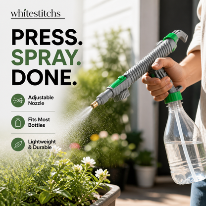 🌿 Manual Drink Bottle Sprayer with Adjustable Nozzle‑Portable DIY Garden Spray Tool, Fits Standard Plastic Bottles for Plant Watering, Fertilizing & Pest Control