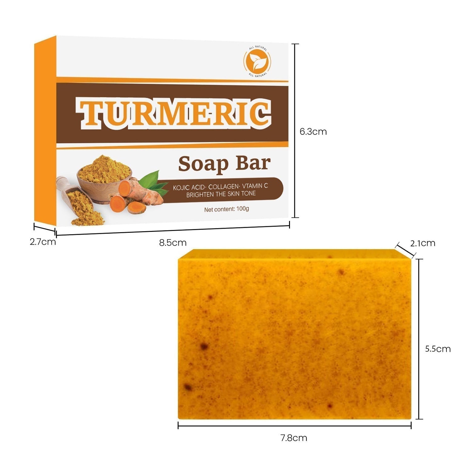 🧼Lemon Turmeric & Kojic Acid Soap Bars