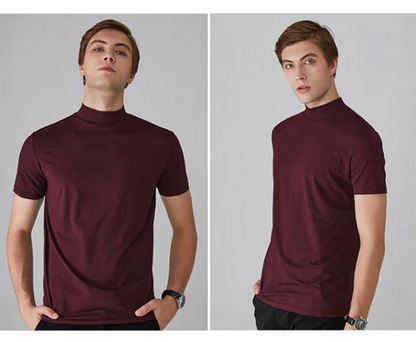 🔈🔈2026 Hot Sale - 50% OFF🎁High Neck Slim Fit T-shirt for Men