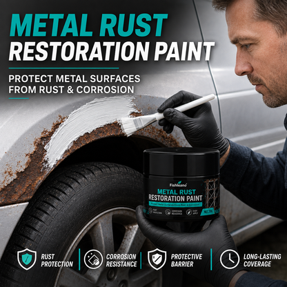 🥳 Hot Seller 🥳💞 Over 50,000 sold! 🔧🏠 50% off! Metal Rust-Proof Black & White Repair Paste—Repairs rusted car doors, railings, and tools. Forms a protective layer—no replacement needed! 🛡️✨