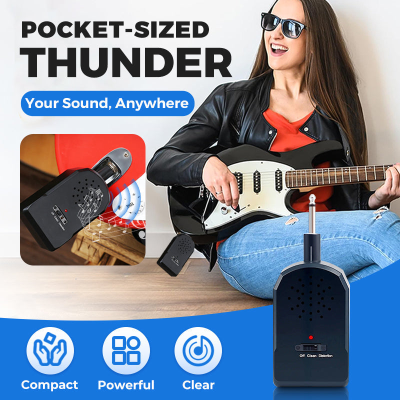 🌆 BUY 2 GET 1 FREE! 🎁 Mini Portable Guitar Amplifier Set 🎸 30W HD Sound 🔊