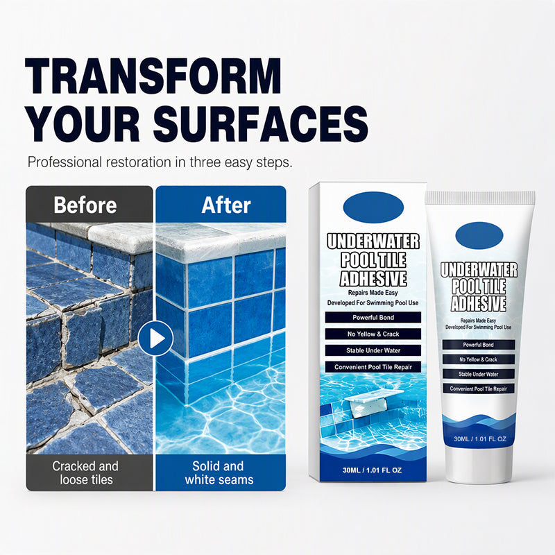 ⏳Time-Limited Special ⏰High Strength Underwater Pool Tile Adhesive