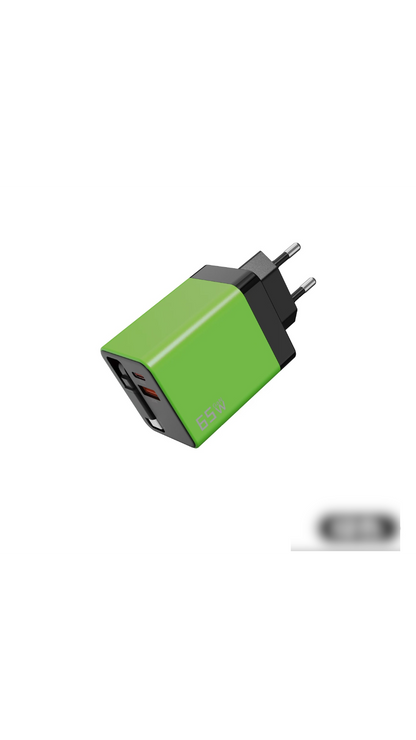 ⚡📱Multiport 65W PD Wall Charger | Built‑in Retractable Type‑C Cable