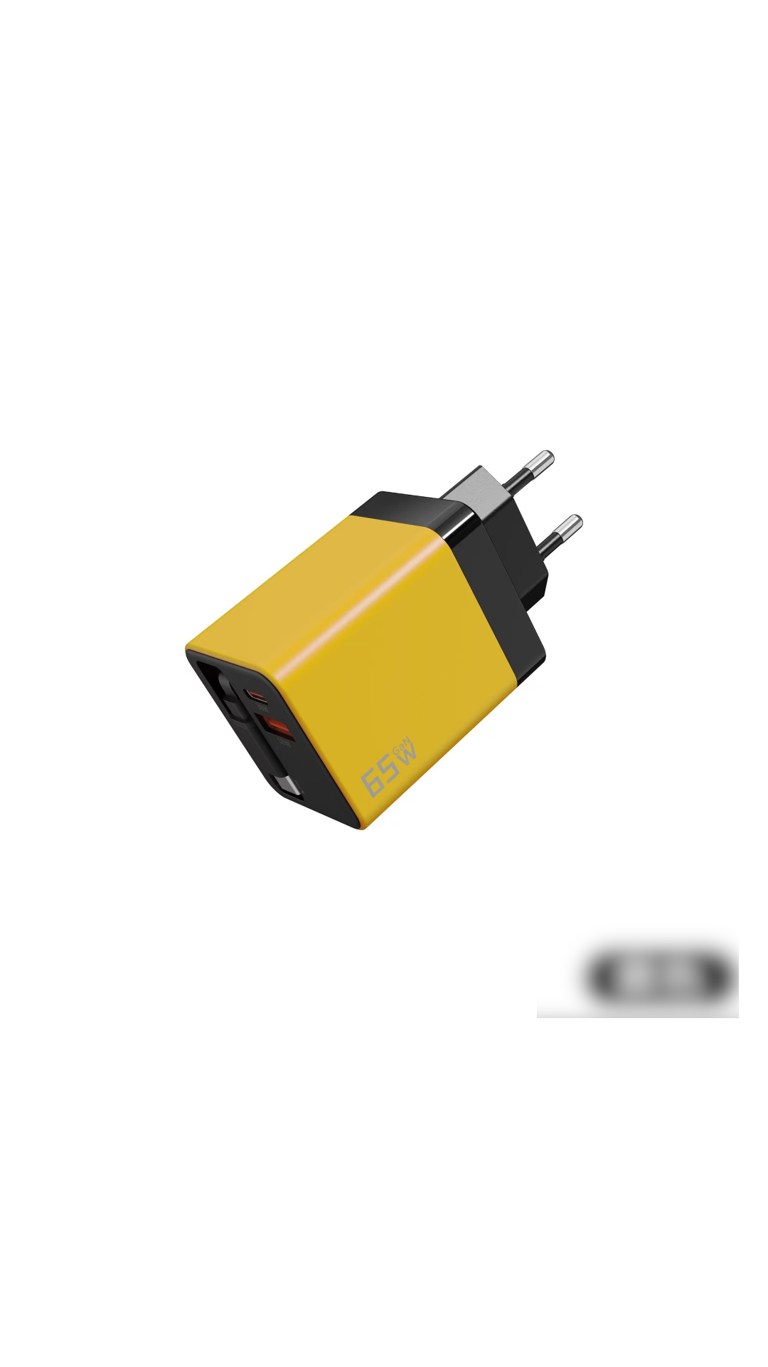 ⚡📱Multiport 65W PD Wall Charger | Built‑in Retractable Type‑C Cable