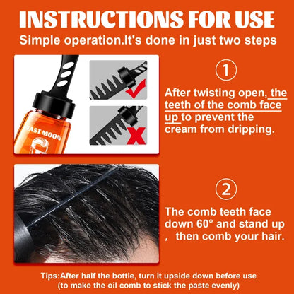 🔥Big Sale 50% OFF🔥One-Comb Shaping-Styling Gel Comb| Sweat-Resistant Gel | Non-Greasy Formula