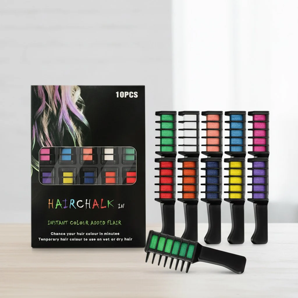 10PCS SET -🌈Festive Fun Hair Chalk Combs