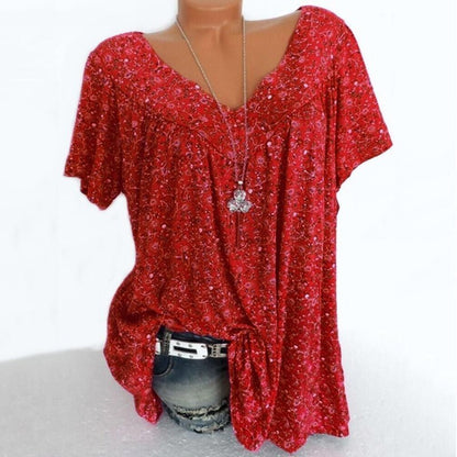 👕 50% OFF NOW! 🌸 Spring Fashion Print Short Sleeve – Lightweight Fabric, Vibrant Prints & Casual Fit 👚
