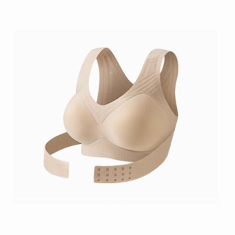 🔥🔥Women’s Beige Wireless Bra, Soft Breathable Non-removable Moulded Cups, Yoga Fitness Sportswear for Gym & Daily Training🔥