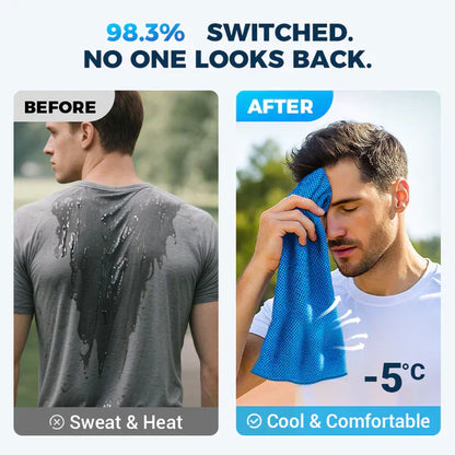 🔥❄️ Stay Cool Anywhere with This Instant Cooling Towel! ❄️🔥⏰Buy 1 Get 1 Free🔥Absorbent Quick-Drying Gym Cooling Towels