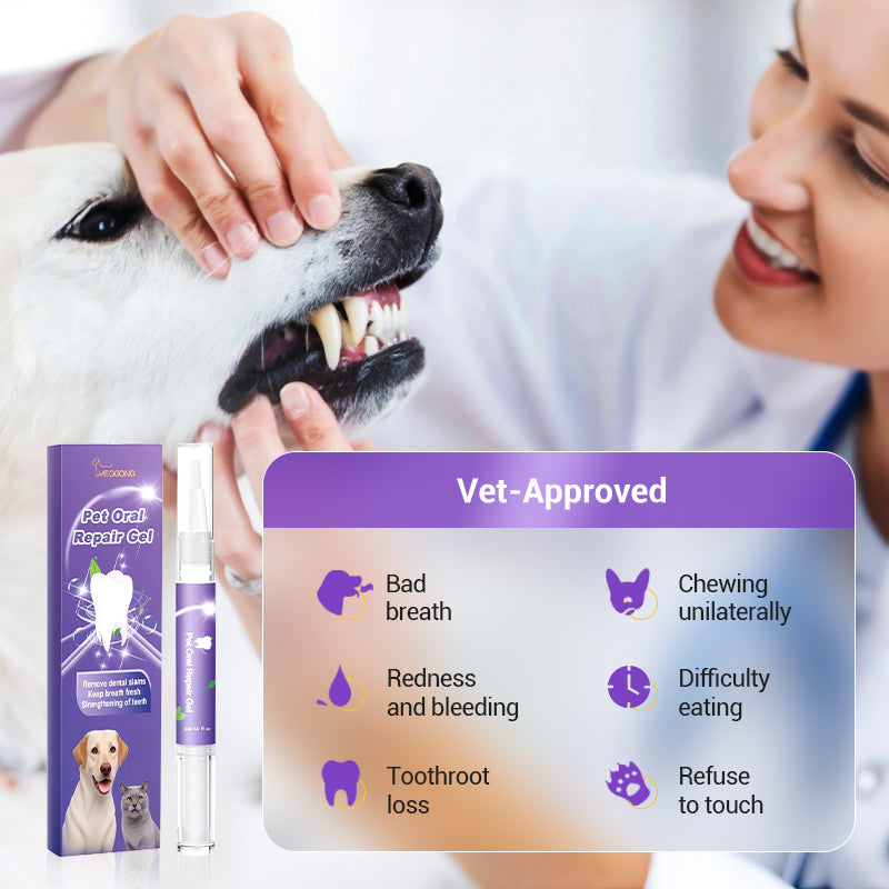 🔥 LAST DAY -BUY 1 GET 1 FREE 🔥 Pet Oral Repair Gel Toothbrush 🐱🐶