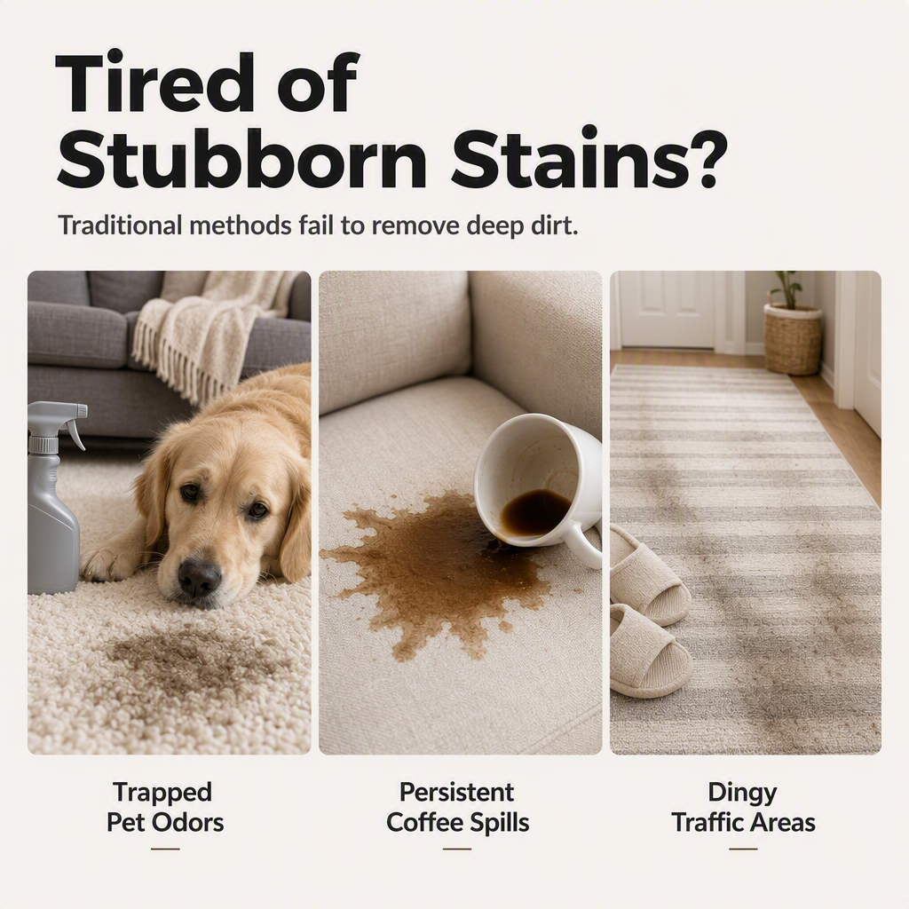 ✨🧽 Deep Cleaning Carpet Cleaner Spray – Lifts Stains & Odors, Fast-Dry, No Rinse! 🏠💨