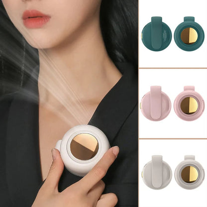 ⏳Summer Hot Sale!!💞50K+ SOLD!💨2-in-1 Wearable Fan – Instantly Cools You by Up to 10°C | 24H Quiet Hands-Free Airflow🌀🌿