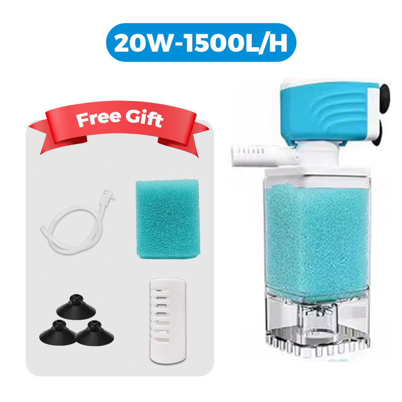 ⏰50% off Final Day⏰ Automatic Aquarium Filter System – Multi-Stage, Ultra-Quiet, Plug & Play 🐠