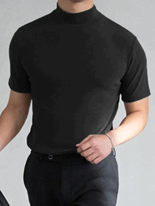 🔈🔈2026 Hot Sale - 50% OFF🎁High Neck Slim Fit T-shirt for Men