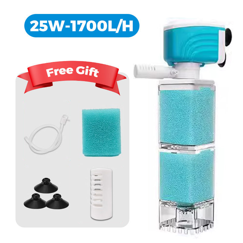 ⏰50% off Final Day⏰ Automatic Aquarium Filter System – Multi-Stage, Ultra-Quiet, Plug & Play 🐠