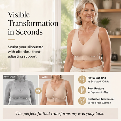 🔥🔥Women’s Beige Wireless Bra, Soft Breathable Non-removable Moulded Cups, Yoga Fitness Sportswear for Gym & Daily Training🔥