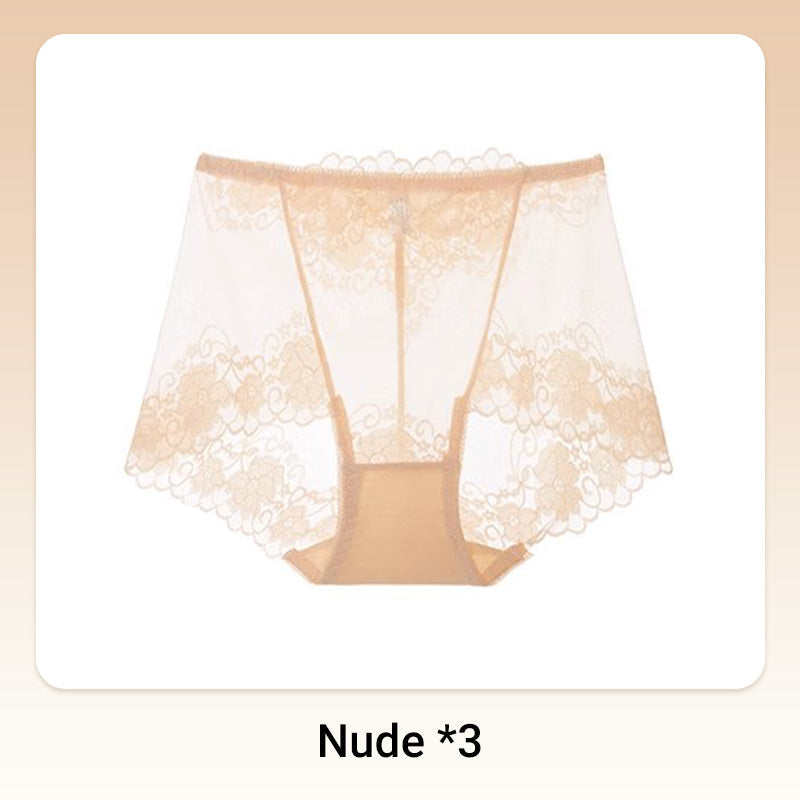 💥Hot Sale 50%OFF😍Women's Hand-Crocheted Lace High-Rise Boxer Briefs