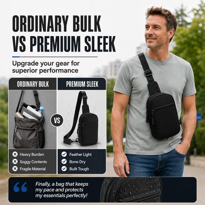 🎒50% OFF NOW ! ✨Upgraded 2.0 Travel Sling Bag | Anti-Theft, 500D Nylon, RFID Protection — Limited Time 50% Off