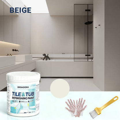🥳HOT SALE🥳🛁🎨 50% OFF! Tile & Tub Refinishing Paint Kit – Waterproof, anti‑slip finish. Covers stains & cracks. Easy DIY, no pro needed. ✨🛡️