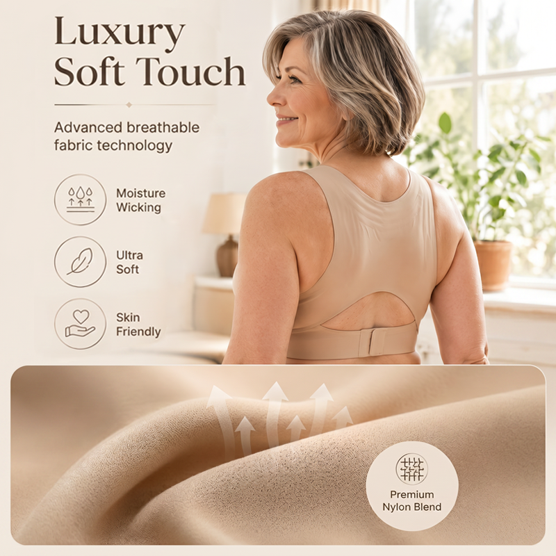 🔥🔥Women’s Beige Wireless Bra, Soft Breathable Non-removable Moulded Cups, Yoga Fitness Sportswear for Gym & Daily Training🔥