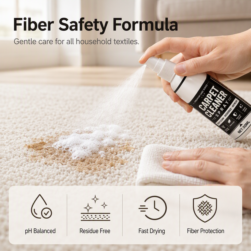 ✨🧽 Deep Cleaning Carpet Cleaner Spray – Lifts Stains & Odors, Fast-Dry, No Rinse! 🏠💨