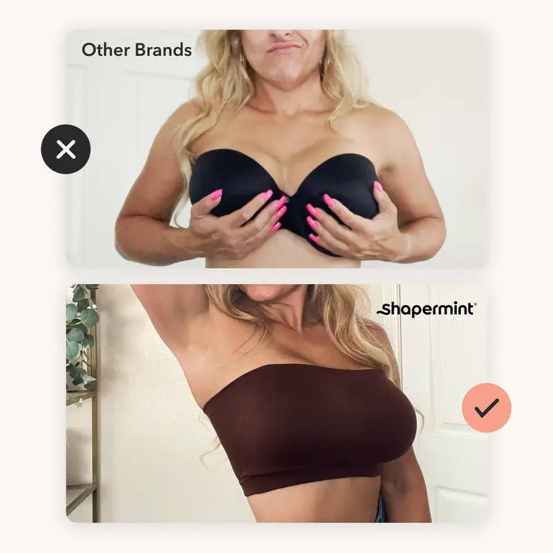 ⛱️Last Day Special Price!!🤩No-Slip Convertible Bandeau – 3-Way Wear, Wire-Free & Trusted by 50K+ Women👙🇬🇧1