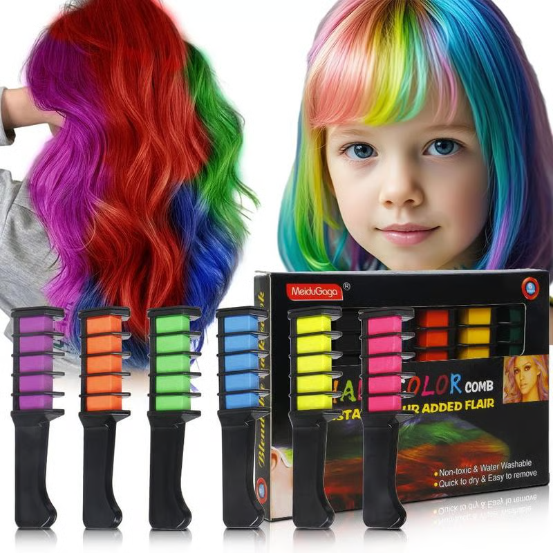 10PCS SET -🌈Festive Fun Hair Chalk Combs