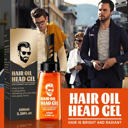 🔥Big Sale 50% OFF🔥One-Comb Shaping-Styling Gel Comb| Sweat-Resistant Gel | Non-Greasy Formula