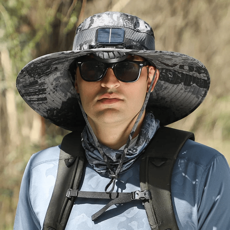 ☀️ SUMMER SALE☀️ Solar-Powered Cooling Hat with USB Fan – Stay Cool Anywhere!  🌊 Perfect for Fishing, Hiking, Golf & Outdoor Adventures!