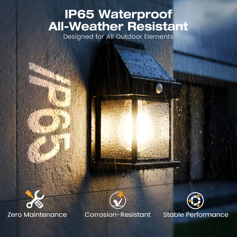 ✨ 50% OFF! 🏡 Solar Tungsten Wall Light – Auto-on, warm glow & wire-free ✨