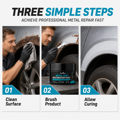 🥳 Hot Seller 🥳💞 Over 50,000 sold! 🔧🏠 50% off! Metal Rust-Proof Black & White Repair Paste—Repairs rusted car doors, railings, and tools. Forms a protective layer—no replacement needed! 🛡️✨