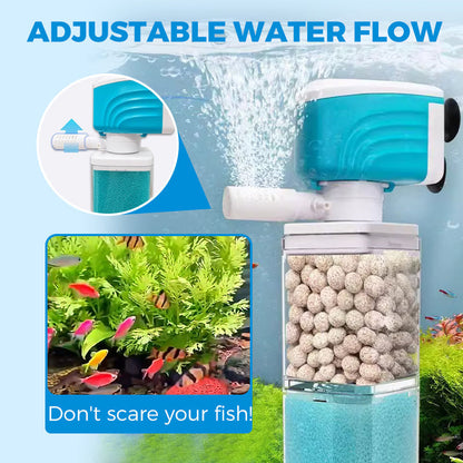 ⏰50% off Final Day⏰ Automatic Aquarium Filter System – Multi-Stage, Ultra-Quiet, Plug & Play 🐠