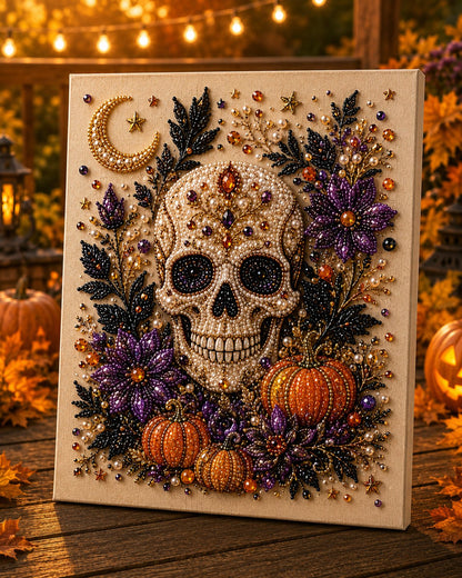🏠 LIMITED-TIME 50% OFF! ✨Halloween Pearl Art DIY Kit – Turn Tiny Pearls into Spooky-Cute Magic