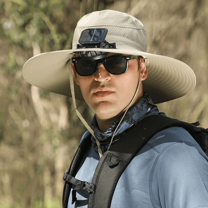 ☀️ SUMMER SALE☀️ Solar-Powered Cooling Hat with USB Fan – Stay Cool Anywhere!  🌊 Perfect for Fishing, Hiking, Golf & Outdoor Adventures!